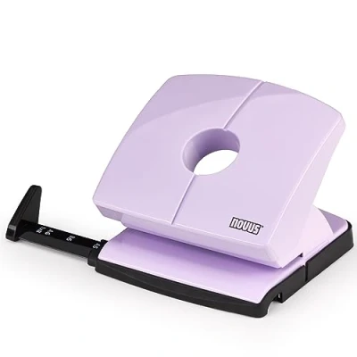 Imagen de NOVUS B220 Colour ID 2.0 Perforadora (capacidad para 20 hojas, riel de tope bloqueo firme, piezas funcionales metal), color morado