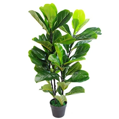 Imagen de Leaf Design UK Maceta de plástico (90 cm), Color Negro