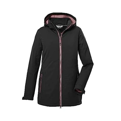 Imagen de killtec mujer Chaqueta softshell/chaqueta outdoor con capucha desmontable KOW 8 WMN SFTSHLL JCKT, black, 46, 39685 000