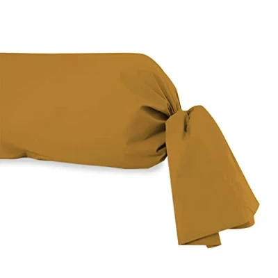 Imagen de Soleil d&#039;ocre Funda de almohada algodón 57 hilos, Amarillo (Mostaza), 45 x 185 cm