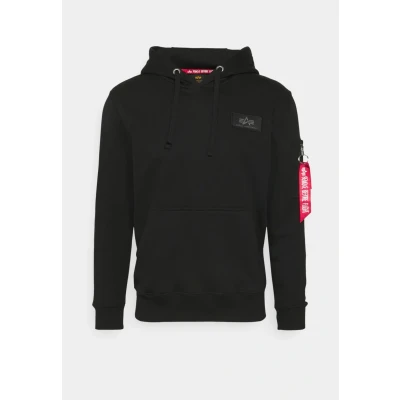 Imagen de Alpha Industries BACK Print Hoody CAMO Jersey con capucha, Hombre, Talla: Large, Black/white