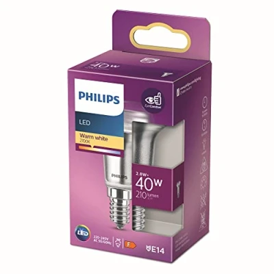 Imagen de Philips Bombilla LED Reflectora, 40W, R50 E14, 36 Grados Apertura, Luz Blanca Cálida, No Regulable