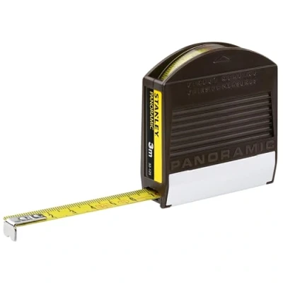 Imagen de STANLEY Flexómetro Panoramic 3M, lectura directa 12,7mm, Cinta métrica profesional, Resistente, Caja Sintética, Gancho deslizante con 2 remaches 1 32 125