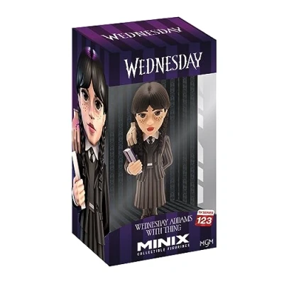 Imagen de BANDAI Minix Figura Wednesday Addams con Cosa Coleccionables 12cm Multicolor