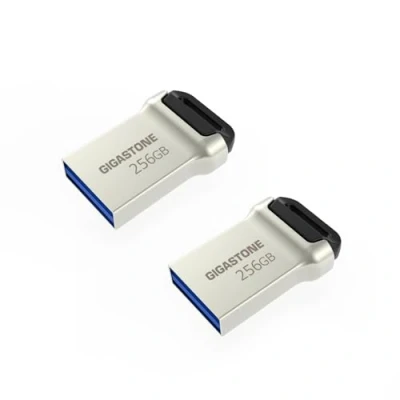 Imagen de Gigastone Z90 [2 Pack] 256GB USB 3.1 Flash Drive, Mini Fit Metal Waterproof Compact Pen Reliable Performance Thumb 2.0 / 3.0 Interface Compatible