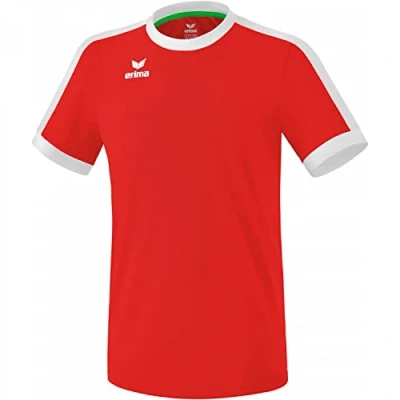 Imagen de Erima Retro Star Maglietta da Uomo, T shirt, 3132120, rosso/bianco, XL