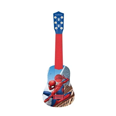 Imagen de Lexibook, Spider Man, Mi Primera Guitarra acústica, 6 Cuerdas de Nylon, 53 cm, Guía Aprendizaje incluida, Azul/Rojo, K200SP