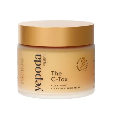 Imagen de Yepoda THE C TOX Mascarilla Facial Vitamina con Fruta Yuza y Caolín, Cosmética Coreana (80 gramos)