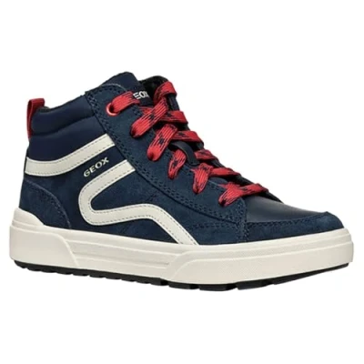 Imagen de Geox J Weemble Zapatillas para niños, Talla: 28, Navy red Zapatos