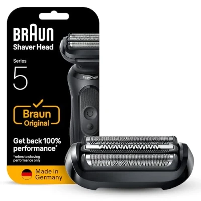 Imagen de Braun Series 5 Cabezal de Recambio ORIGINAL Para Afeitadora Eléctrica Hombre, Compatible con Las Generaciones 50, 51, 52 Máquinas Afeitar 5, Fabricado en Alemania, 54B