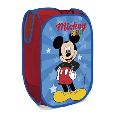 Imagen de ARDITEX Cesta Plegable Infantil Mickey Mouse, Organizador Rectangular con Asas para Almacenaje de Ropa y Guardar Juguetes, Flexible, Ligero Resistente 36 x 58 cm