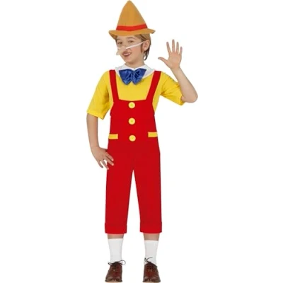 Imagen de FIESTAS GUIRCA Disfraz de Pinocho Botones Infantil