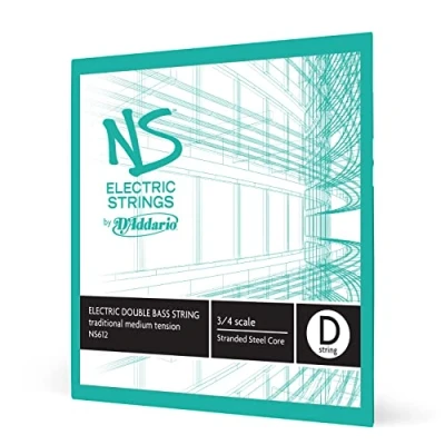 Imagen de D&#039;Addario NS Electric 3/4 Scale Medium Tension Single D String for Traditional Bass