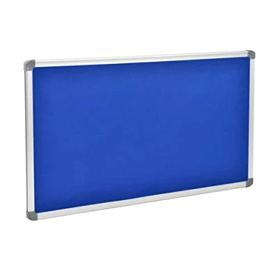 Imagen de Danieli Tablón de anuncios fieltro azul 90 x 60 cm Pizarra con marco aluminio Tablero notas pared fieltro, para fotos y avisos.