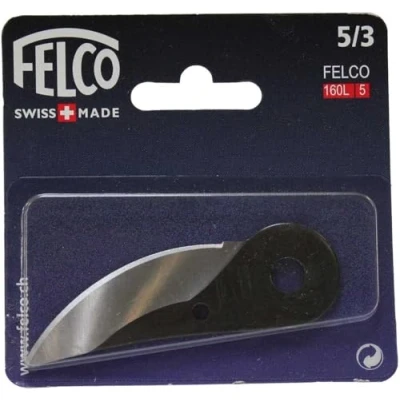 Imagen de Felco 5/3 Hoja de Repuesto con Remaches para Tijeras jardín 5 160L (Hoja confiable Cortes precisos)