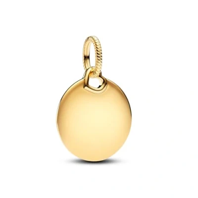 Imagen de PANDORA Moments 368610C00 Colgante redondo de Plata ley con aleación chapada en oro, compatible pulseras Moments, talla única, ley, No es una piedra preciosa