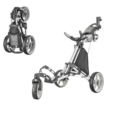 Imagen de Caddytek Caddylite One Giratorio V8, Plata Carrito de Golf, Unisex, Talla única