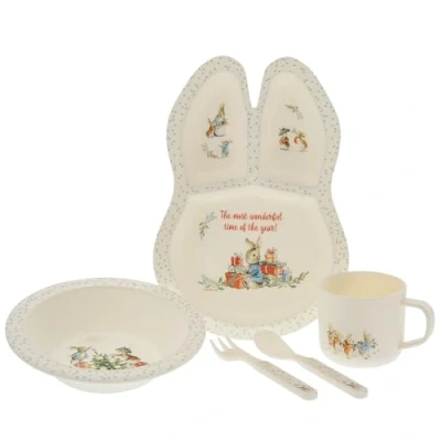 Imagen de Beatrix Potter Peter Christmas Juego de vajilla