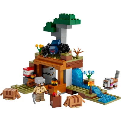 Imagen de LEGO Minecraft la Expedición a Mina del Armadillo Juguete de Construcción con Figuras Araña y Lobo Videojuego, Regalo para Niños Niñas 8 Años o Más, Juego rol Animales 21269