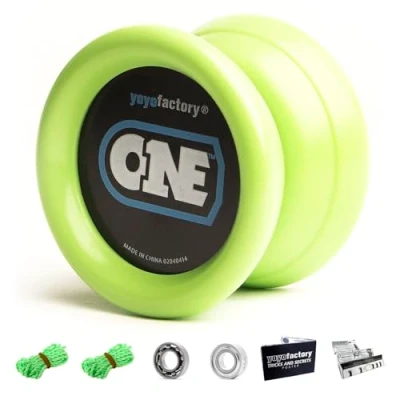 Imagen de YoyoFactory One yo Verde (De Principiante a Profesional, Cuerda e Instrucciones Incluidas)