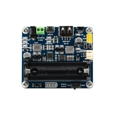 Imagen de Waveshare Solar Power Management Module for 6V 24V Panel Supports Panel/USB Connection Battery Charging Onboard MPPT SET Switch DC 002 Jack/screw Terminal Input