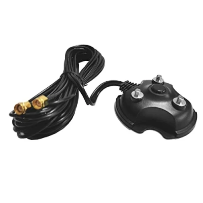 Imagen de Bolwins H00CS Cable de antena WLAN (3 m, SMA macho a hembra, base magnética, ideal para tarjetas PCI WiFi, router inalámbrico, Bluetooth