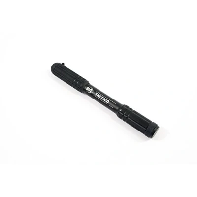 Imagen de SILCA Bomba Mini Tattico Manguera y Mandril Integrados Presta/Schrader Soporte para portabotellas de Agua Incluido Bicicleta compacta portátil Negro Talla única