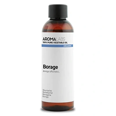 Imagen de ORGÁNICO Aceite vegetal BORRAJA 100mL 100% Puro, Natural, Prensado en frío y Certificado AB AROMA LABS (Marca Francesa)