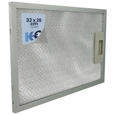 Imagen de Anakel Home Filtro de Campana Extractora 400472918 compatible con TEKA DM90 DM60 1 Unidad Metálico 32x26cm (Revisar Medidas entre Pestañas)