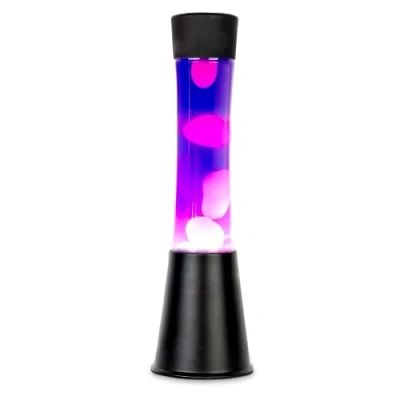 Imagen de Fisura Lámparas de Lava Magma Grande Lámpara Original (Negro y morado)