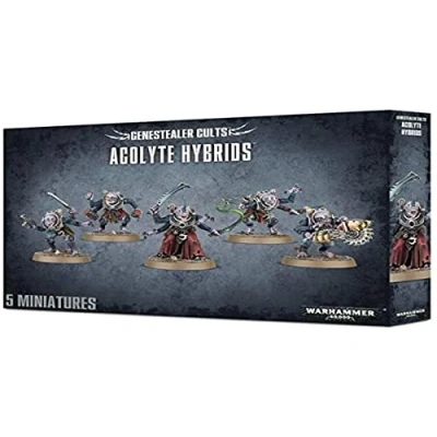 Imagen de Games Workshop Alien, Warhammer 40,000 Gene Stealer Cults Acolyte Hybrids, Color Negro (99120117003)