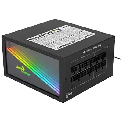 Imagen de Aerocool MIRAGEGOLD 850W Fuente de Alimentación PC Modular RGB 80 Plus Gold, Condensadores Japoneses