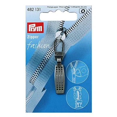 Imagen de Prym Cremallera, Metal, Gris/Negro, Matrix, Schwarz gebürstet, 1 Stück