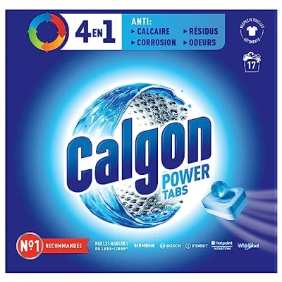 Imagen de Calgon Pastilles Anticalcaire Nettoyant Lave Linge 4 en 1 17 Tablettes