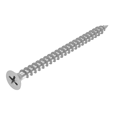 Imagen de SECCARO Tornillo para madera aglomerada, 6 x 80 mm, acero inoxidable, V2A, VA A2, rosca completa, Phillips, PZ, 75 unidades