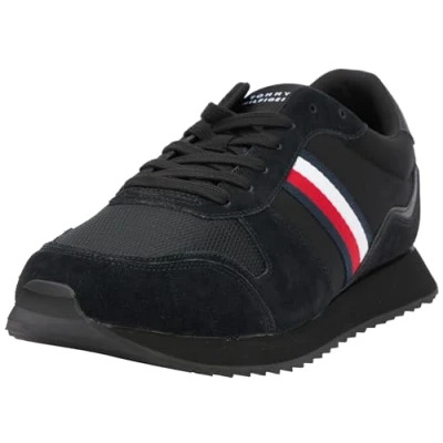 Imagen de Tommy Hilfiger Runner EVO Mix ESS FM0FM04886, Zapatilla de Running Hombre, Negro (Black), 41 EU