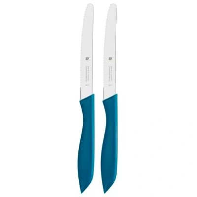 Imagen de WMF Cuchillo para Aperitivos y Embutidos, Color Azul, Acero Inoxidable, 31.5 x 9 2 cm