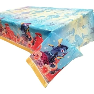 Imagen de ALMACENESADAN, 5159, Pack Fiesta cumpleaños; Mantel 120x180 cm; de la Licencia (Buscando a Dory)