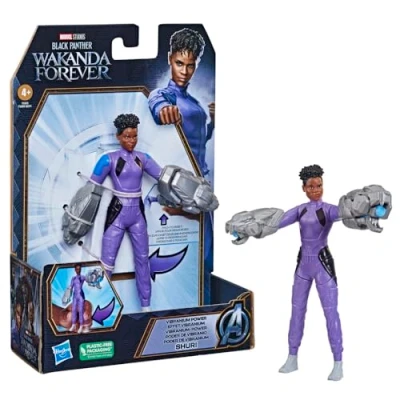Imagen de Marvel Studios&#039; Black Panther Wakanda Forever Vibranium Power Shuri, Figura de acción 6 Pulgadas, Juguete para niños a Partir 4 años