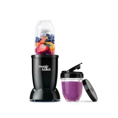 Imagen de Batidora de vaso Magic Bullet MBR06B, personal, Tritan, Sin BPA, 6 Piezas, 200 W, 0.550 l o 0.355 l, Negro