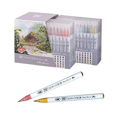 Imagen de Kuretake ZIG Clean Color Real Brush (120 Colors)