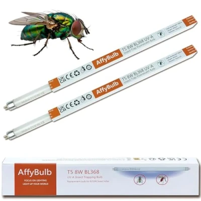 Imagen de AffyBulb 2 * 8W Lámparas de reemplazo para lampara antimosquitos/mata mosquitos electrico 12in T5 BL368 tubos UV