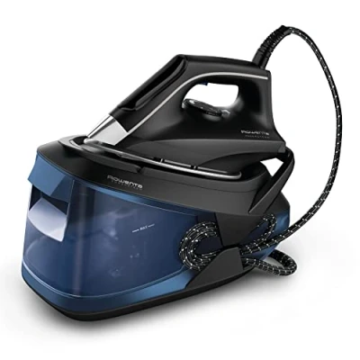 Imagen de Rowenta Powersteam Centro planchado alta presión 6,2 bares, golpe de vapor 340 g/min, continuo 120 g/min suela MicroSteam con depósito 1,7 L y Modo Eco, para todos los tejidos