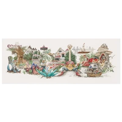 Imagen de Thea Gouverneur Kit de Punto Cruz, Lino, Multicolor, 44x39cm