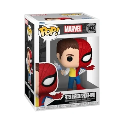 Imagen de Funko Pop! Marvel: Split Spider Man Spider/Parker​ Marvel Comics Cómics Figura de Vinilo Coleccionable Idea Regalo Mercancia Oficial Juguetes para Niños y Adultos
