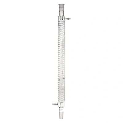 Imagen de Labasics Condensador Graham de Vidrio Borosilicato, Condenser Laboratorio con Junta 24/40 y 500mm Longitud la Chaqueta