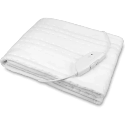 Imagen de medisana HU 674 Calientacamas eléctrico, 150 x 80 cm, desconexión automática, protección contra el sobrecalentamiento, 4 ajustes de temperatura, lavable, adecuado para todos los colchones estándar