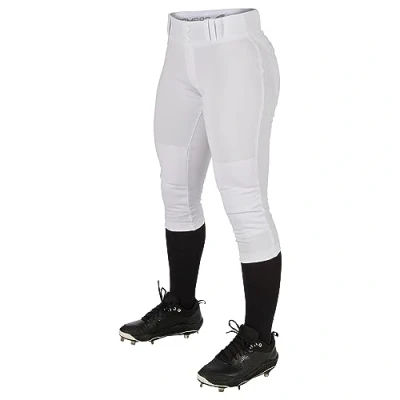 Imagen de CHAMPRO Tournament Pantalón tradicional de sófbol poliéster para mujer, tiro bajo, talla S, negro