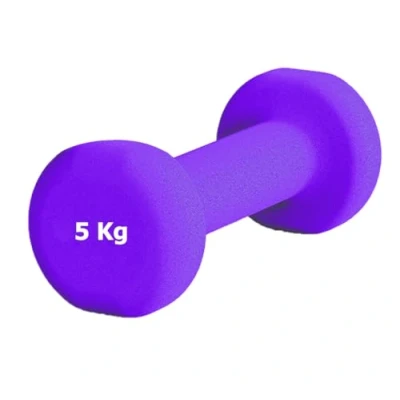 Imagen de G5 HT SPORT Mancuernas de neopreno para gimnasio y en casa, antideslizantes, 0,5 a 6 kg, par o individual (1 x 5 kg)