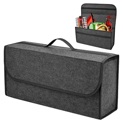 Imagen de Organizador para Maletero de Coche, Bolsa Maletero, Almacenamiento Fieltro Coche Organizador, Asa Transporte, Automóviles y Otros Vehículos, Gris